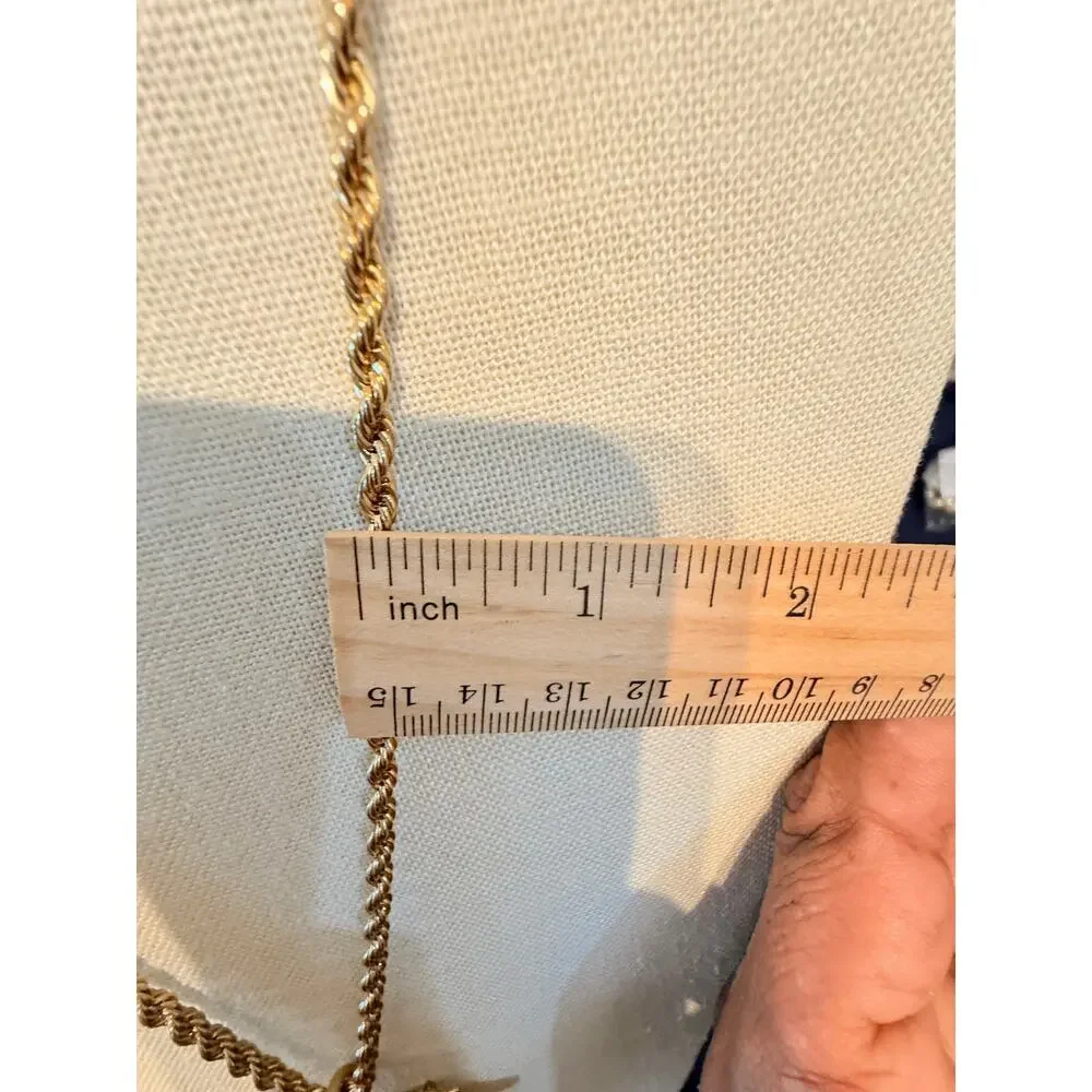 Vintage Sun Pendant Necklace Gold Tone 30” Boho